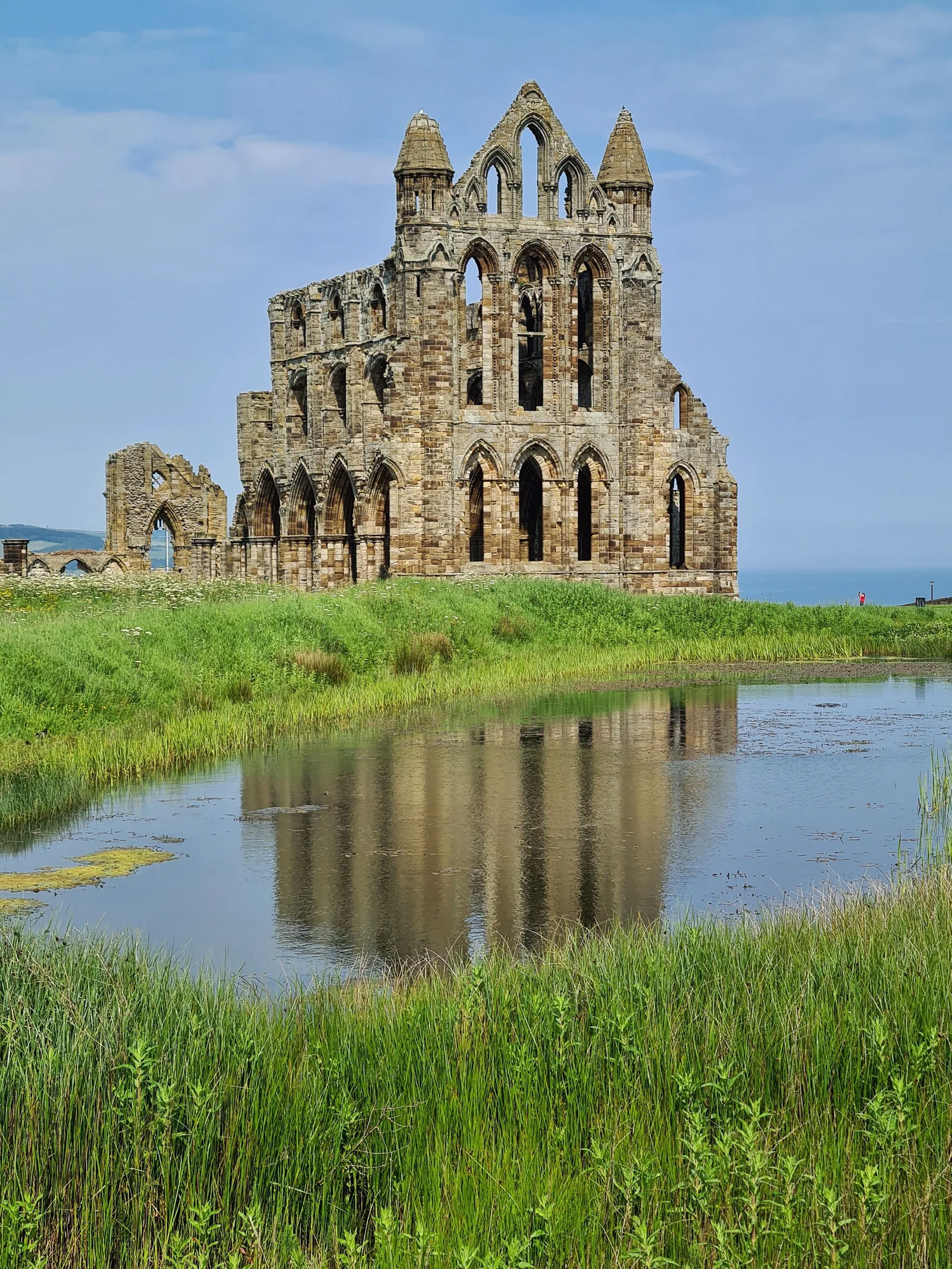Whitby Abbey ruins on the North Yorkshire coast