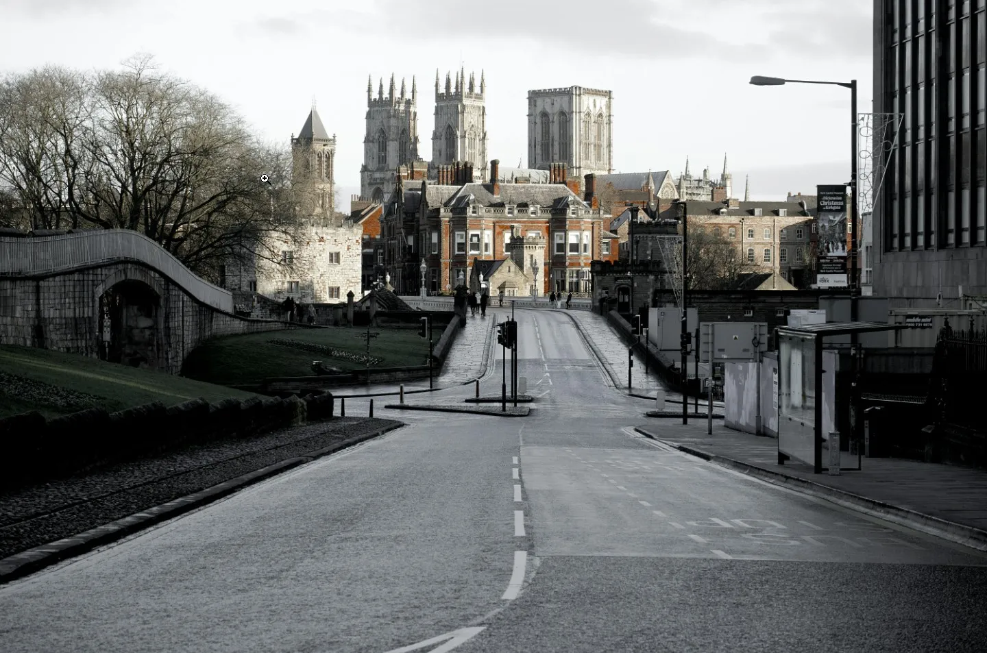 York city centre streets and architecture